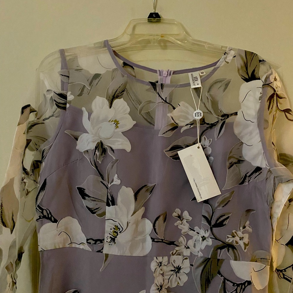 MissMoly bright Lavender and White Dress for Spring. Size Medium. New w tags
